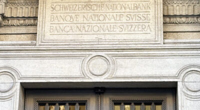 Eingangstor der Schweizerischen Nationalbank