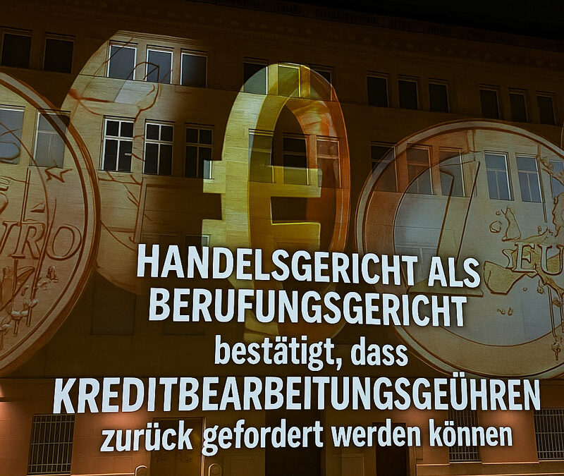 Erfolg bei Kreditbearbeitungsgebühren