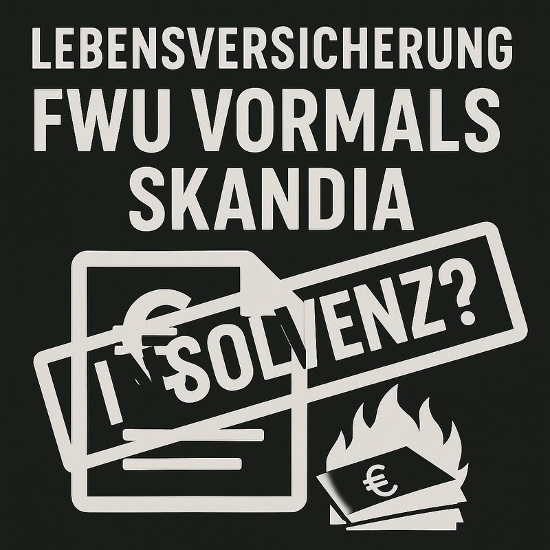 Lebensversicherung FWU Insolvenz