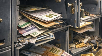 Aufgebrochene Schliessfächer