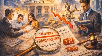 Transparenz bei Kreditbearbeitungsgebühren