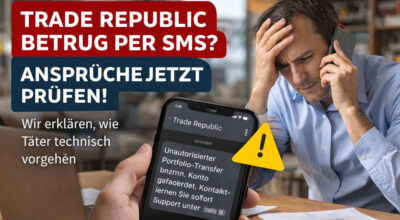 Trade Republic Betrug per sms?
