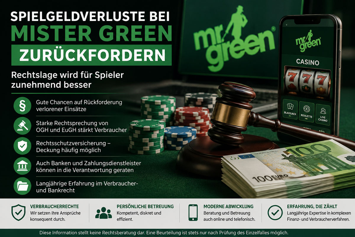 Spielverluste bei Mr. Green
